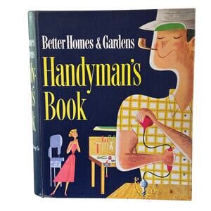 Vintage 1950's Handyman's Book, Better Homes & Gardens, Hardcover, Ring Binding